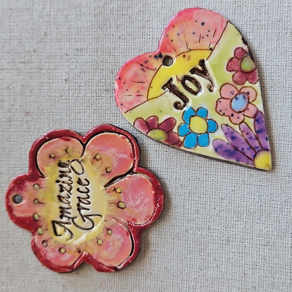 ⚡️SALE⚡️*choose* Colorful Heart Shape Pendant Amazing Grace Joy - Picture 1 of 5